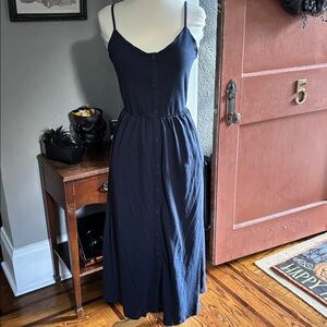 Market & Spruce Black Cotton-Modal Top